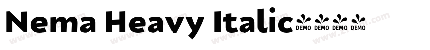 Nema Heavy Italic字体转换